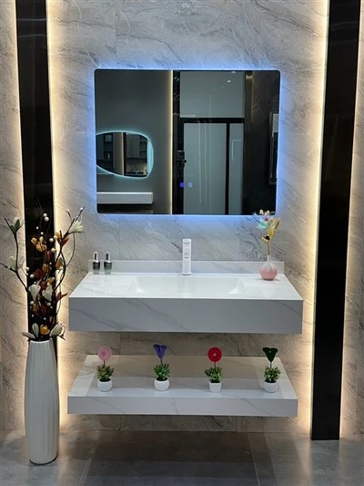 Mobiletto da bagno galleggiante in ardesia