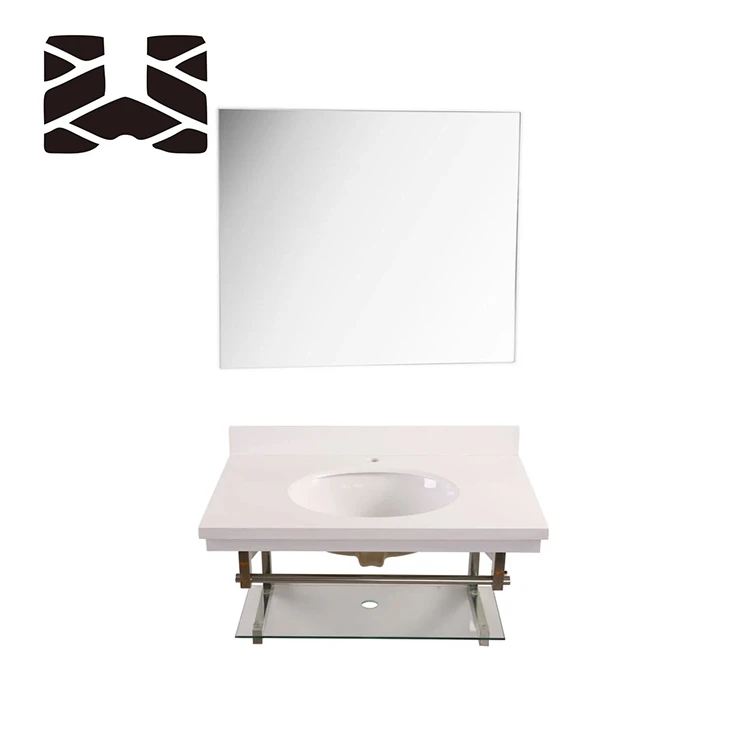 Mobile bagno in quarzo bianco diamante