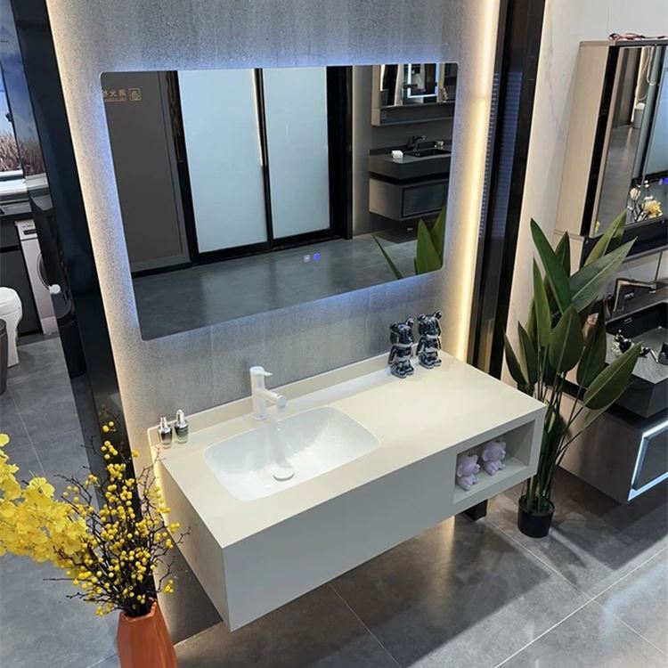 Innovativo mobiletto da bagno in ardesia