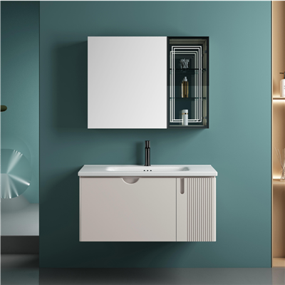 Vanità del bagno bianco